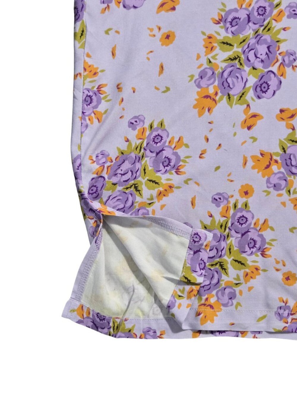 NWT | Purple Lavender Floral Wide Leg Spaghetti Strap Romper Jumpsuit | XLarge - Picture 6 of 10